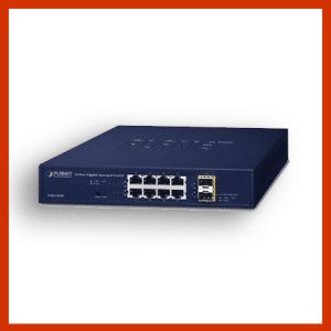 8 port 1gbps + 2 port 1g x sfp managed ethernet switch
