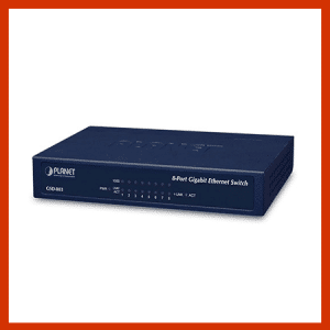 8 port metal gigabit ethernet switch