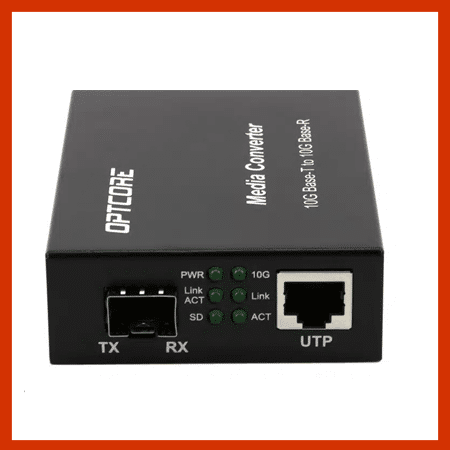10gbase t to 10g fibre media converter