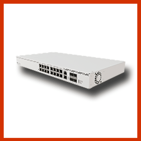Mikrotik crs320-8p-8b-4s rm front view