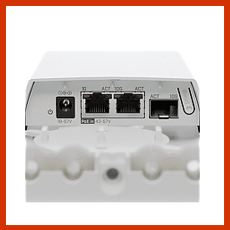 Mikrotik FTC11XG fibre to copper converter ports.